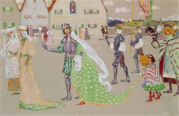 The Wedding Procession 1902 Wassily Kandinsky Oil Painting